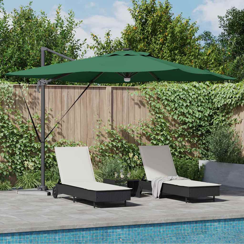 Roma Parasol Groen 286 x 284 x 270 cm Aluminium en Polyester is nu te koop bij PeponiXL, paradijselijk wonen!