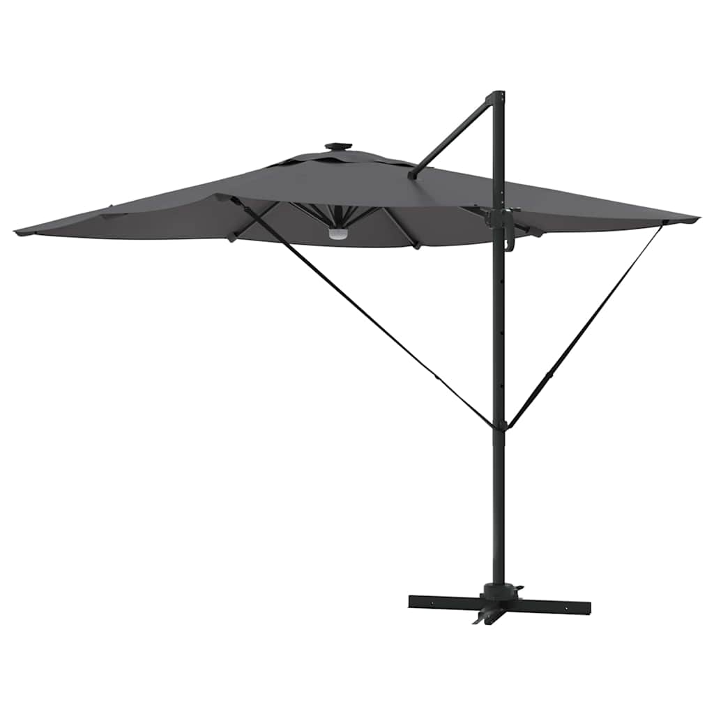 Roma Parasol met LED-striplichten Antraciet 286 x 284 x 270 cm is nu te koop bij PeponiXL, paradijselijk wonen!