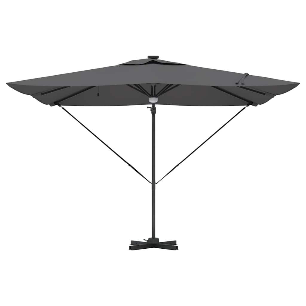 Roma Parasol met LED-striplichten Antraciet 286 x 284 x 270 cm is nu te koop bij PeponiXL, paradijselijk wonen!