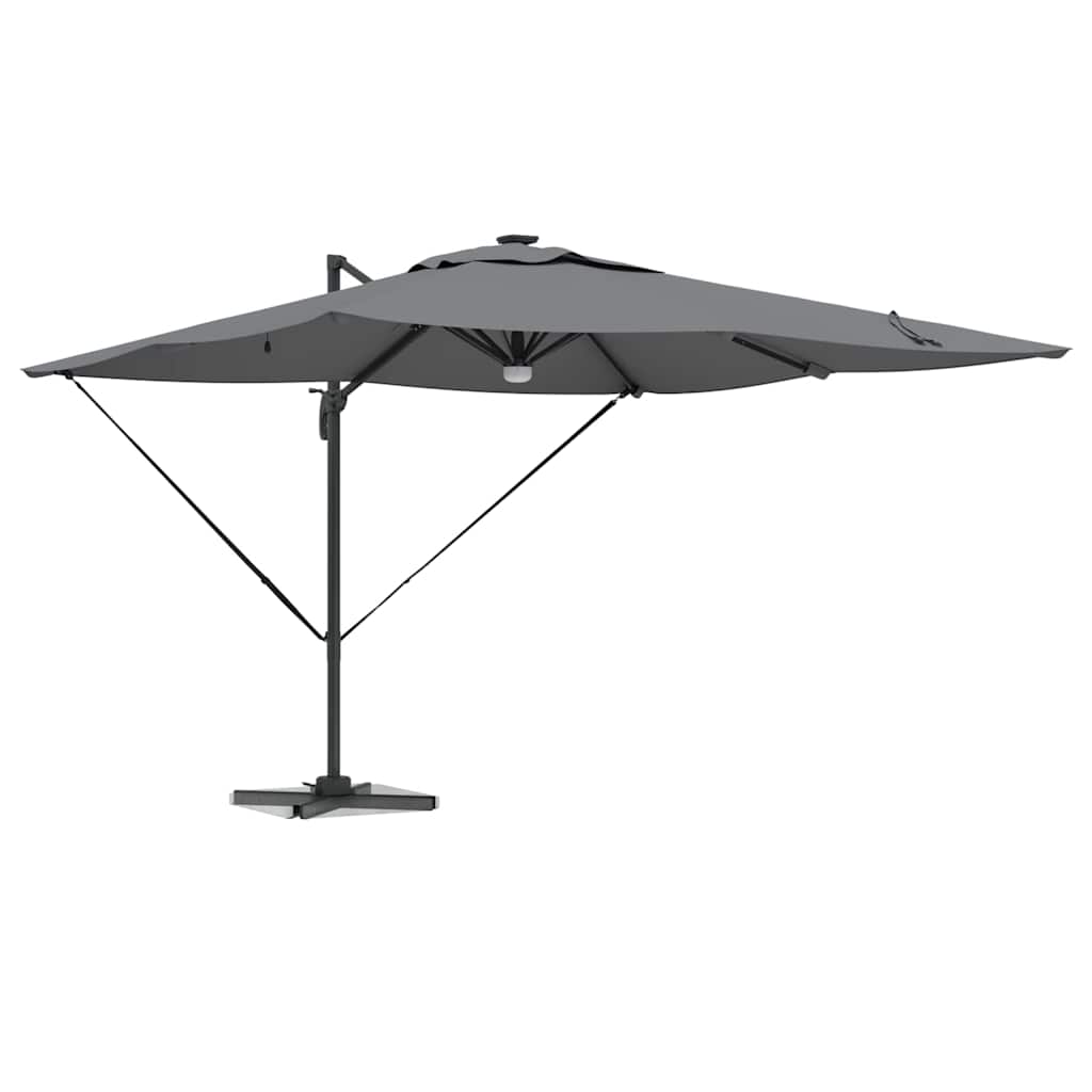 Roma Parasol met LED-striplichten Antraciet 286 x 284 x 270 cm is nu te koop bij PeponiXL, paradijselijk wonen!