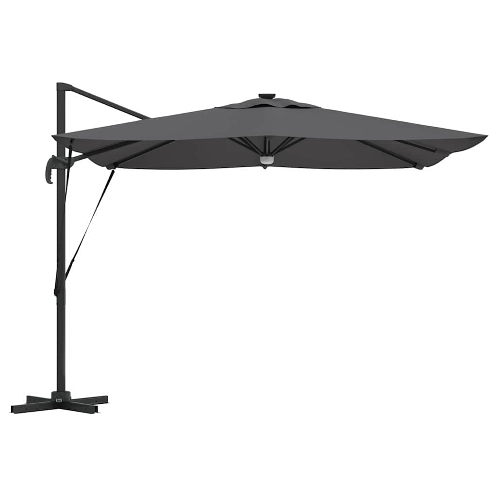 Roma Parasol met LED-striplichten Antraciet 286 x 284 x 270 cm is nu te koop bij PeponiXL, paradijselijk wonen!