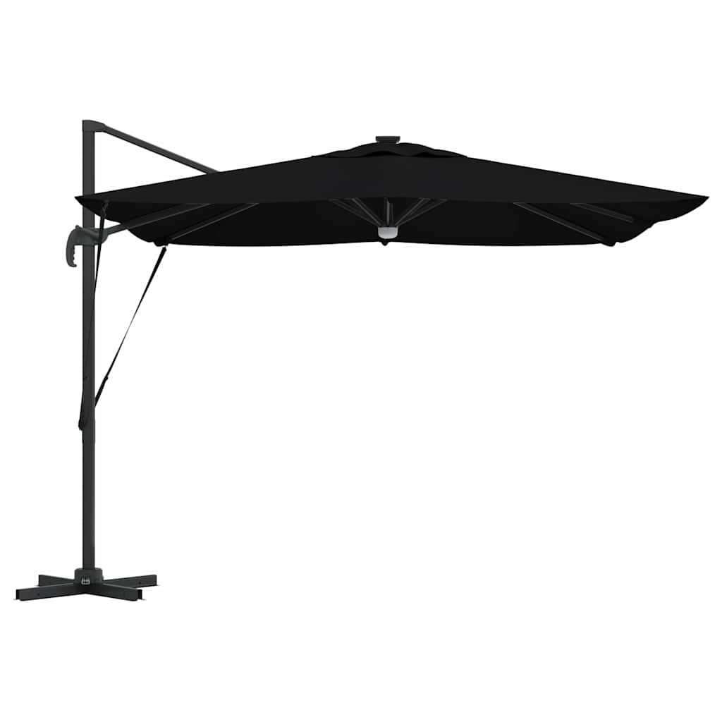 Roma Parasol Zwart 286 x 284 x 270 cm Aluminium en Polyester is nu te koop bij PeponiXL, paradijselijk wonen!