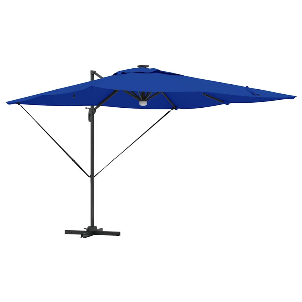 Roma Parasol Blauw 286 x 284 x 270 cm Aluminium en Polyester is nu te koop bij PeponiXL, paradijselijk wonen!