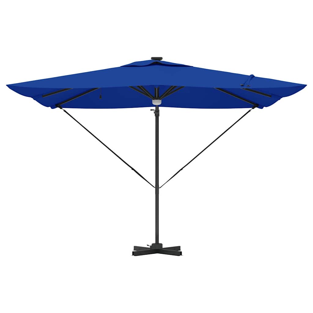 Roma Parasol Blauw 286 x 284 x 270 cm Aluminium en Polyester is nu te koop bij PeponiXL, paradijselijk wonen!