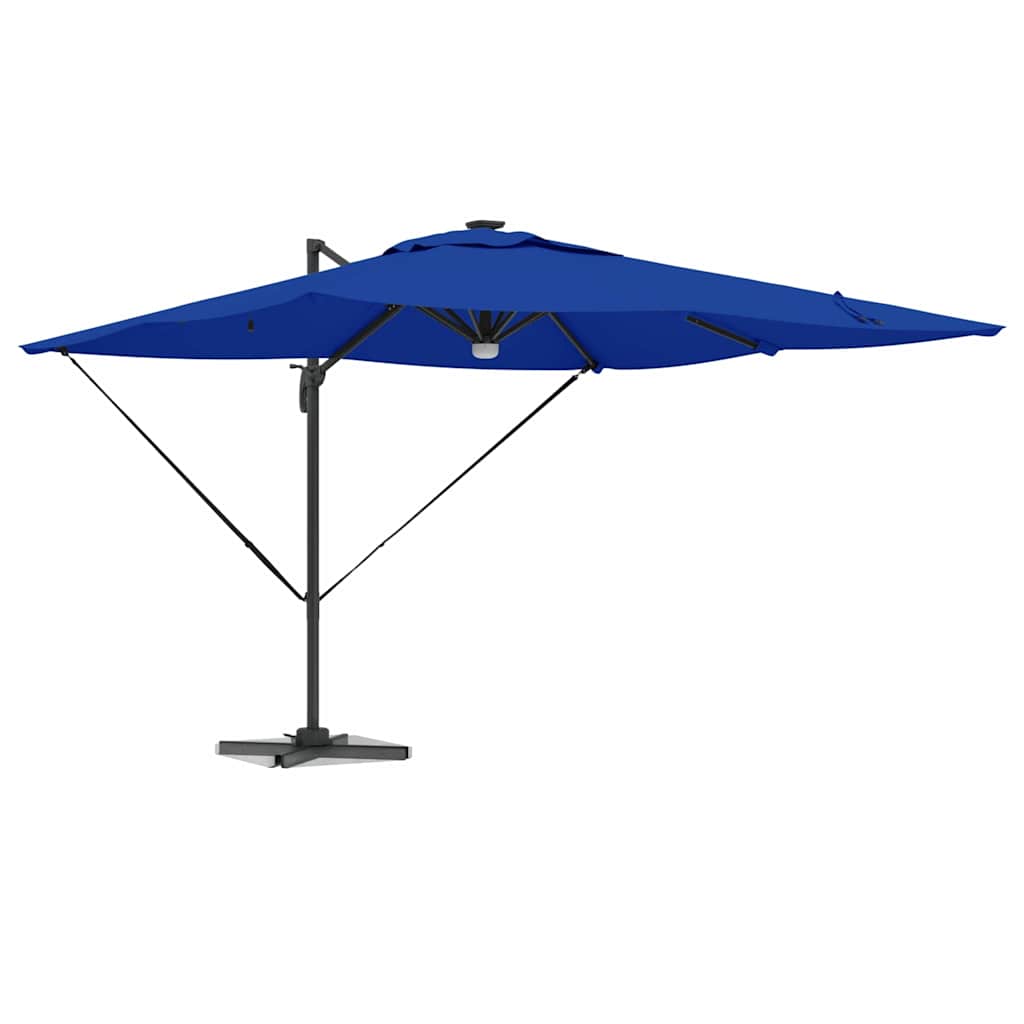 Roma Parasol Blauw 286 x 284 x 270 cm Aluminium en Polyester is nu te koop bij PeponiXL, paradijselijk wonen!