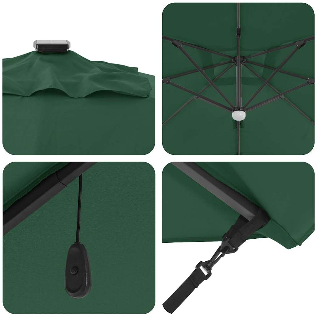 Parasol Groen 351 x 250 x 253 cm Polyester en Aluminium is nu te koop bij PeponiXL, paradijselijk wonen!