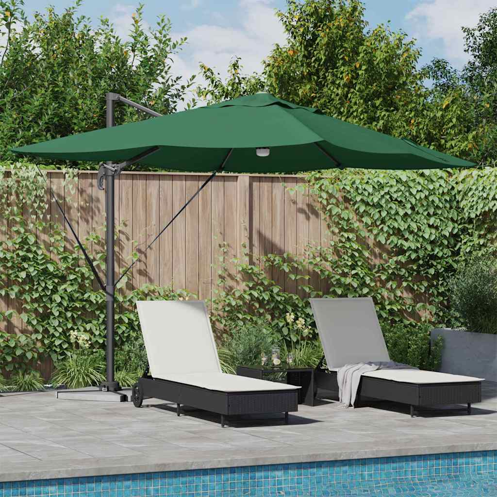 Parasol Groen 351 x 250 x 253 cm Polyester en Aluminium is nu te koop bij PeponiXL, paradijselijk wonen!