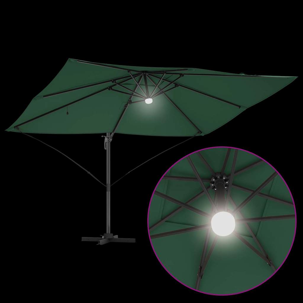 Parasol Groen 351 x 250 x 253 cm Polyester en Aluminium is nu te koop bij PeponiXL, paradijselijk wonen!