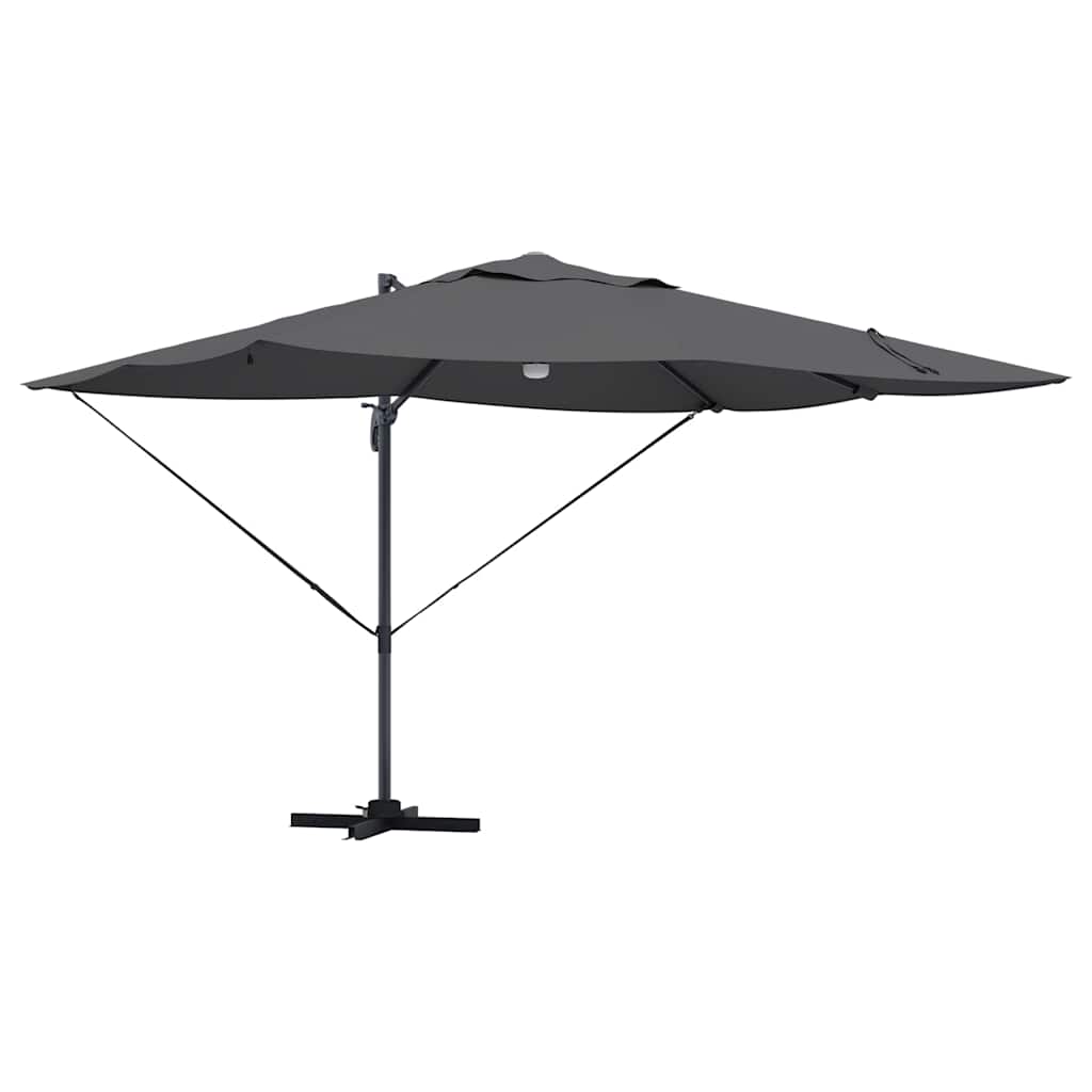 Parasol Antraciet 351 x 250 x 253 cm Polyester en Aluminium is nu te koop bij PeponiXL, paradijselijk wonen!