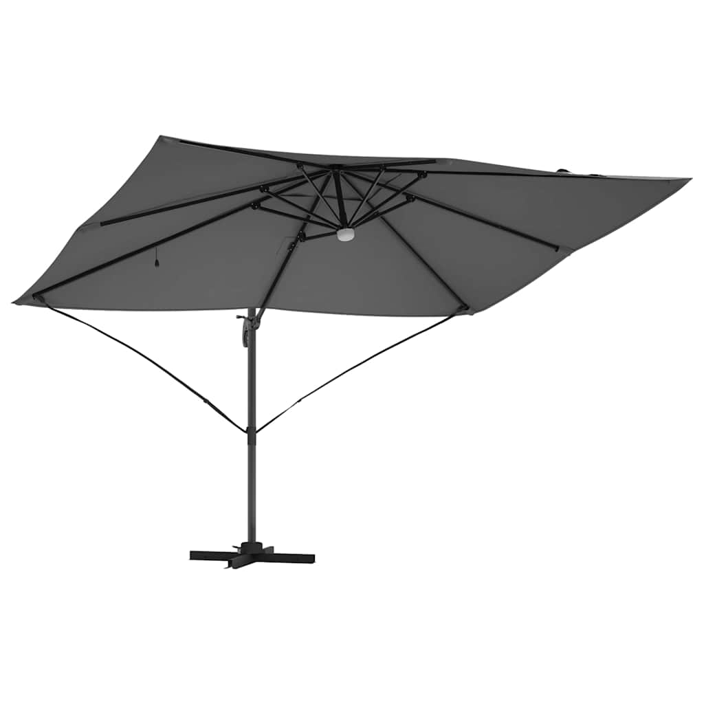 Parasol Antraciet 351 x 250 x 253 cm Polyester en Aluminium is nu te koop bij PeponiXL, paradijselijk wonen!