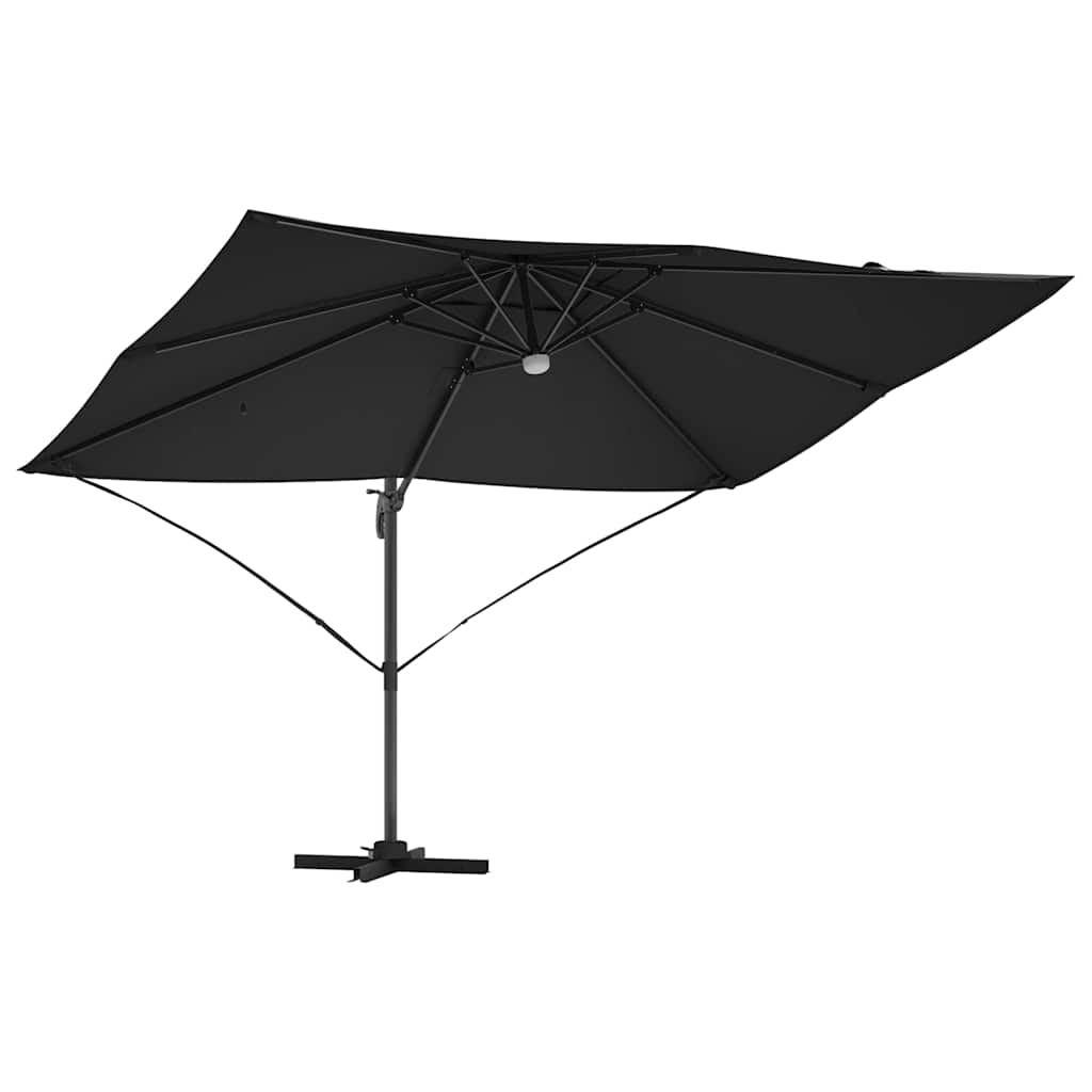 Parasol Zwart 351 x 250 x 253 cm Polyester en Aluminium is nu te koop bij PeponiXL, paradijselijk wonen!