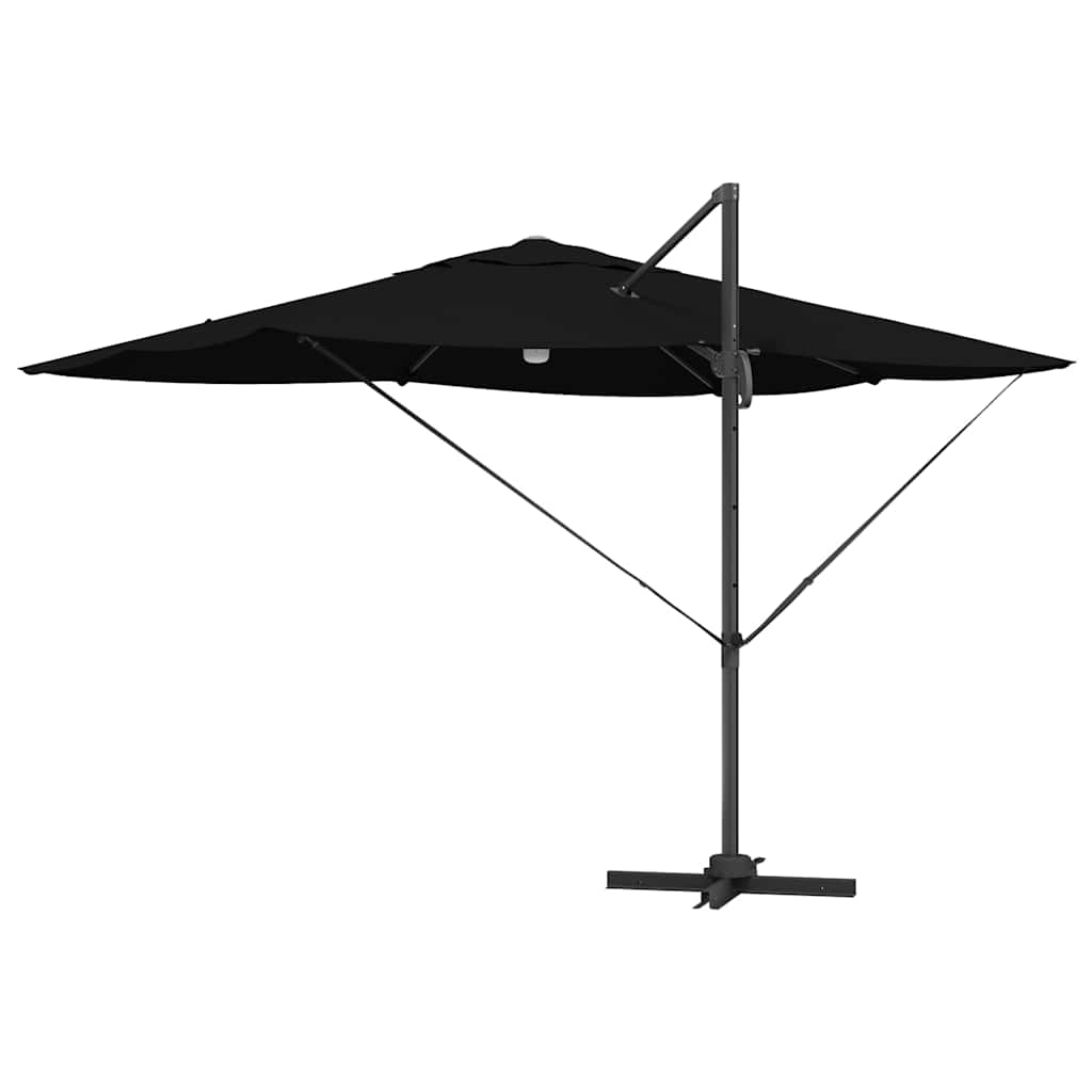 Parasol Zwart 351 x 250 x 253 cm Polyester en Aluminium is nu te koop bij PeponiXL, paradijselijk wonen!