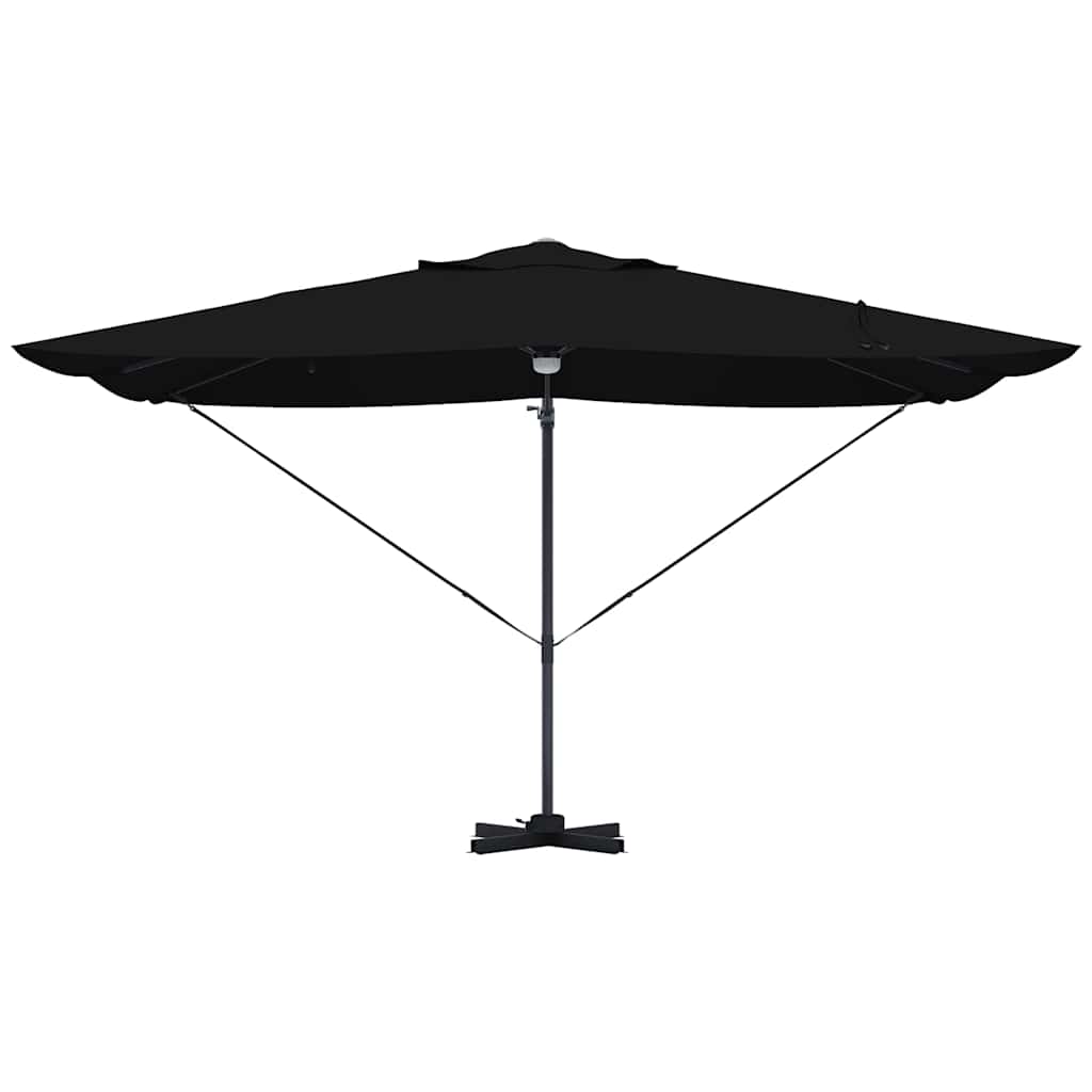 Parasol Zwart 351 x 250 x 253 cm Polyester en Aluminium is nu te koop bij PeponiXL, paradijselijk wonen!