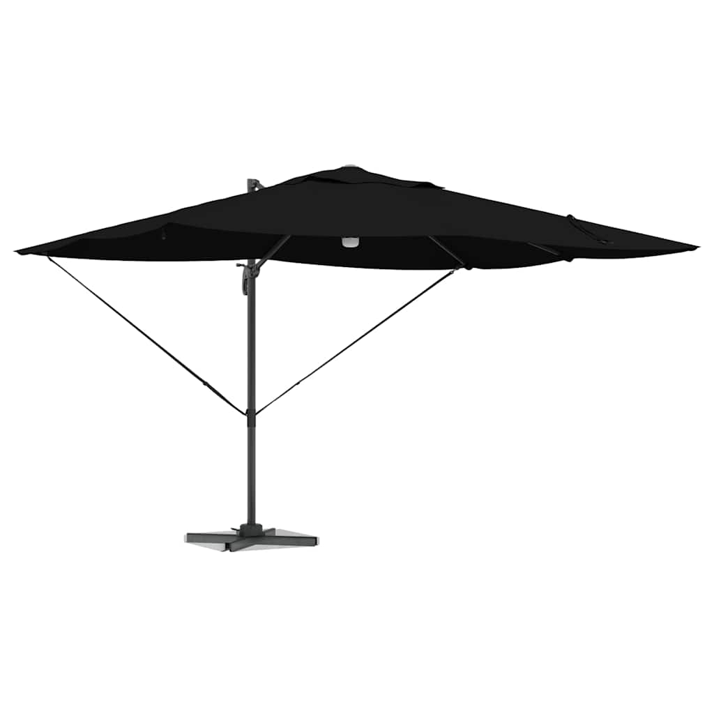 Parasol Zwart 351 x 250 x 253 cm Polyester en Aluminium is nu te koop bij PeponiXL, paradijselijk wonen!