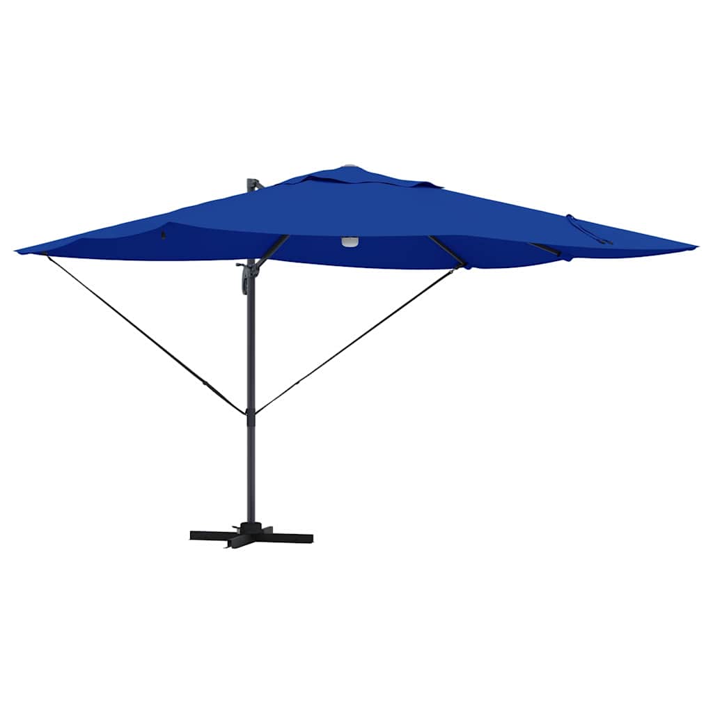 Parasol Azurblauw 351 x 250 x 253 cm Polyester en Aluminium is nu te koop bij PeponiXL, paradijselijk wonen!