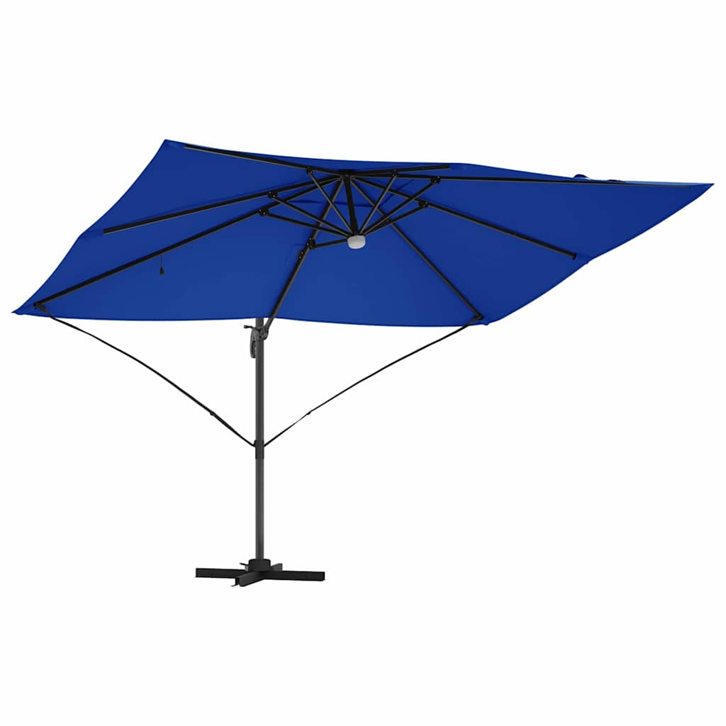Parasol Azurblauw 351 x 250 x 253 cm Polyester en Aluminium is nu te koop bij PeponiXL, paradijselijk wonen!