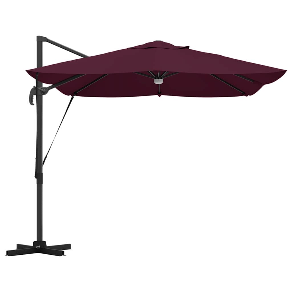 Parasol Bordeaux Rood 351 x 250 x 253 cm Polyester en Aluminium is nu te koop bij PeponiXL, paradijselijk wonen!