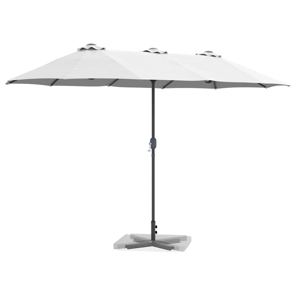 Tuinparasol Zand 370 x 197 x 239 cm Polyester en Aluminium is nu te koop bij PeponiXL, paradijselijk wonen!