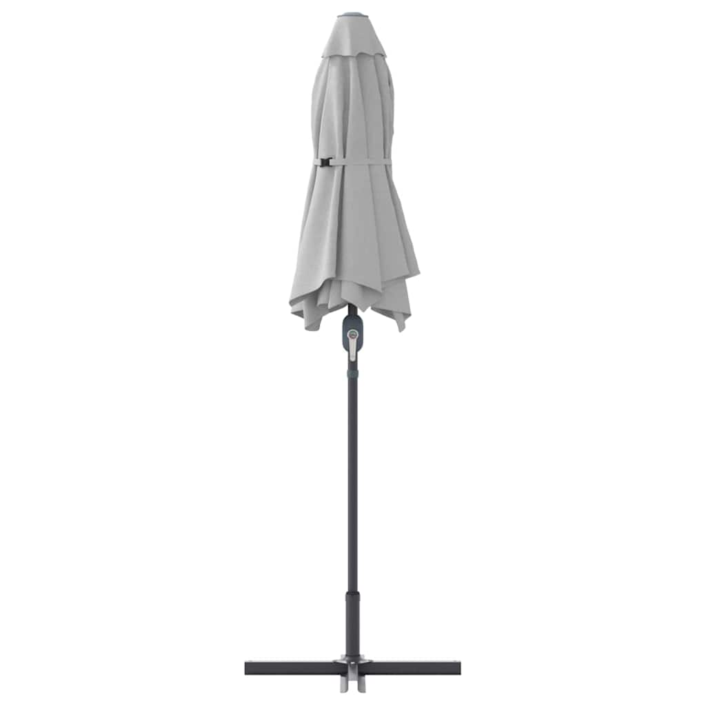 Tuinparasol Zand 370 x 197 x 239 cm Polyester en Aluminium is nu te koop bij PeponiXL, paradijselijk wonen!