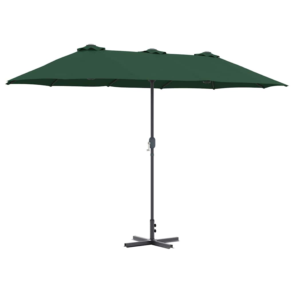 Tuinparasol Groen 370 x 197 x 239 cm Polyester en Aluminium is nu te koop bij PeponiXL, paradijselijk wonen!