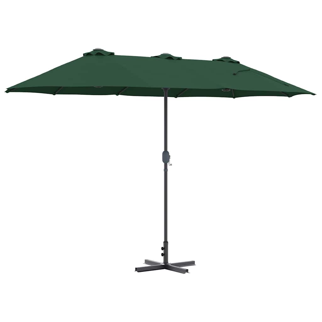 Tuinparasol Groen 370 x 197 x 239 cm Polyester en Aluminium is nu te koop bij PeponiXL, paradijselijk wonen!