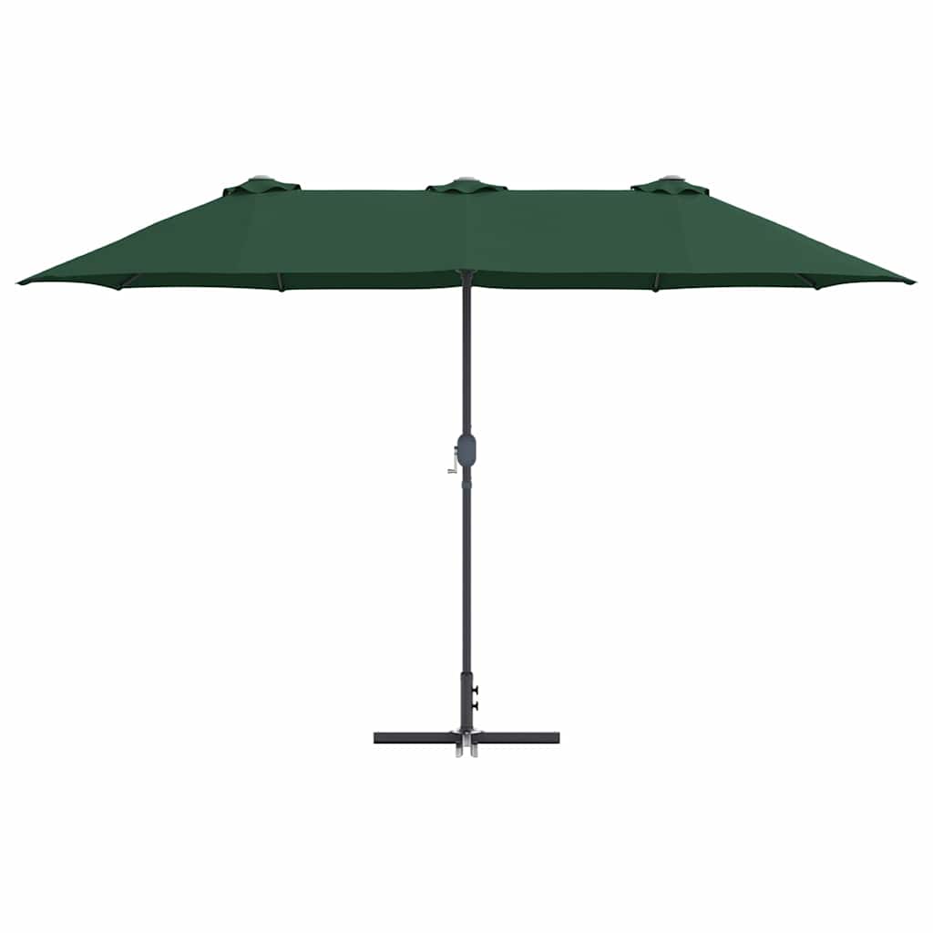 Tuinparasol Groen 370 x 197 x 239 cm Polyester en Aluminium is nu te koop bij PeponiXL, paradijselijk wonen!