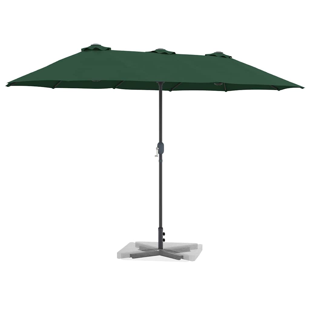 Tuinparasol Groen 370 x 197 x 239 cm Polyester en Aluminium is nu te koop bij PeponiXL, paradijselijk wonen!