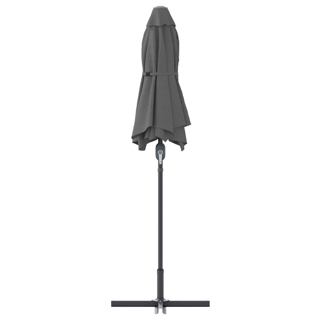 Tuinparasol Antraciet 370 x 197 x 239 cm Polyester en Aluminium is nu te koop bij PeponiXL, paradijselijk wonen!
