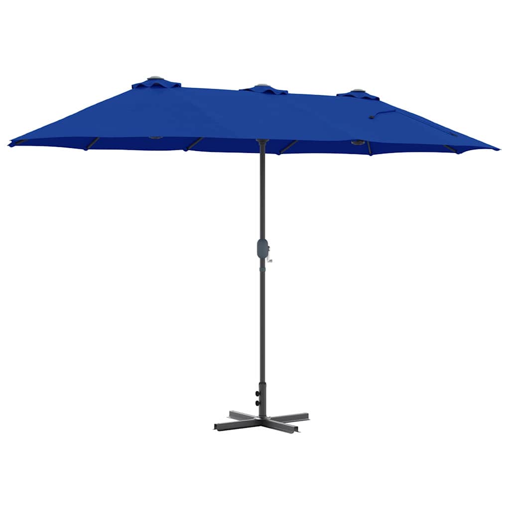 Tuinparasol Azurblauw 370 x 197 x 239 cm Polyester en Aluminium is nu te koop bij PeponiXL, paradijselijk wonen!
