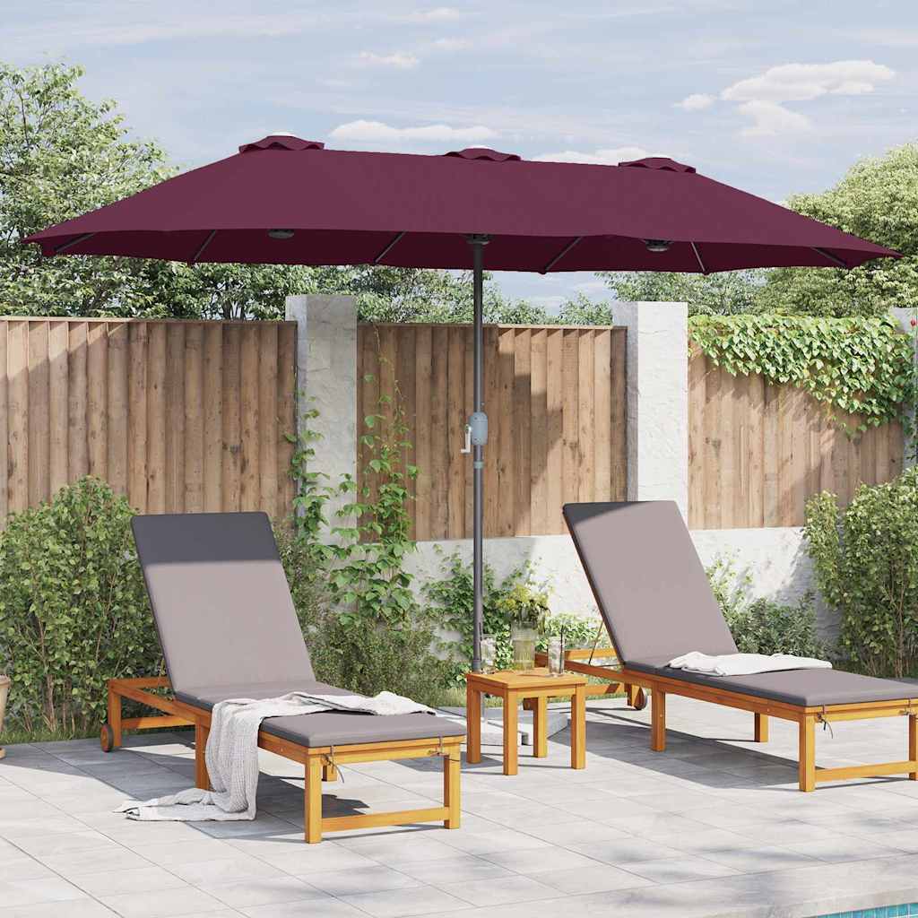 Tuinparasol Bordeaux Rood 370 x 197 x 239 cm is nu te koop bij PeponiXL, paradijselijk wonen!