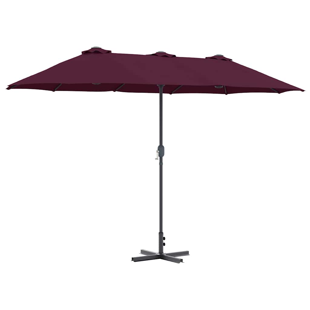 Tuinparasol Bordeaux Rood 370 x 197 x 239 cm is nu te koop bij PeponiXL, paradijselijk wonen!