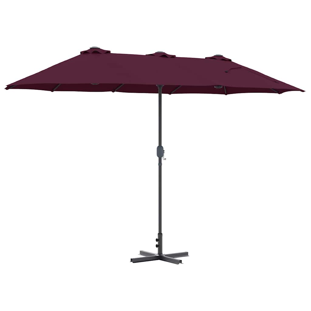 Tuinparasol Bordeaux Rood 370 x 197 x 239 cm is nu te koop bij PeponiXL, paradijselijk wonen!