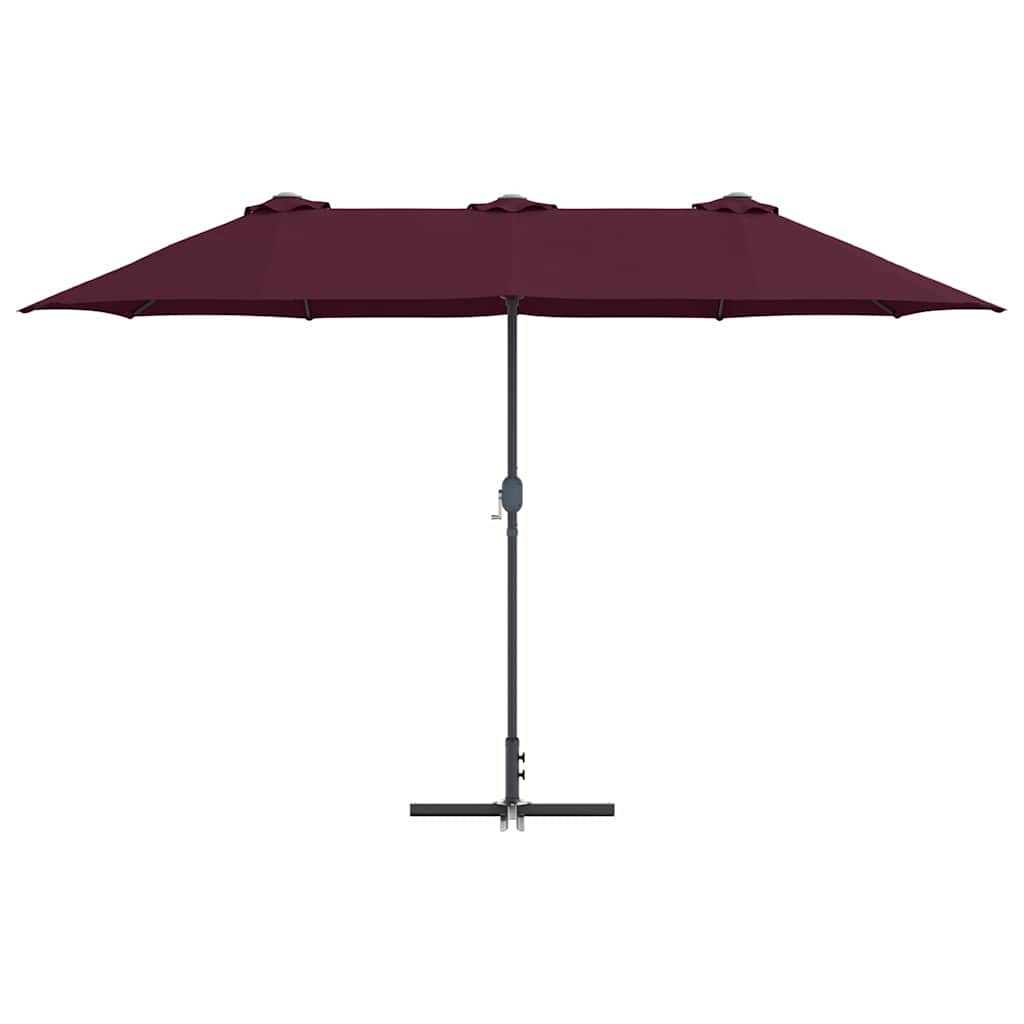 Tuinparasol Bordeaux Rood 370 x 197 x 239 cm is nu te koop bij PeponiXL, paradijselijk wonen!