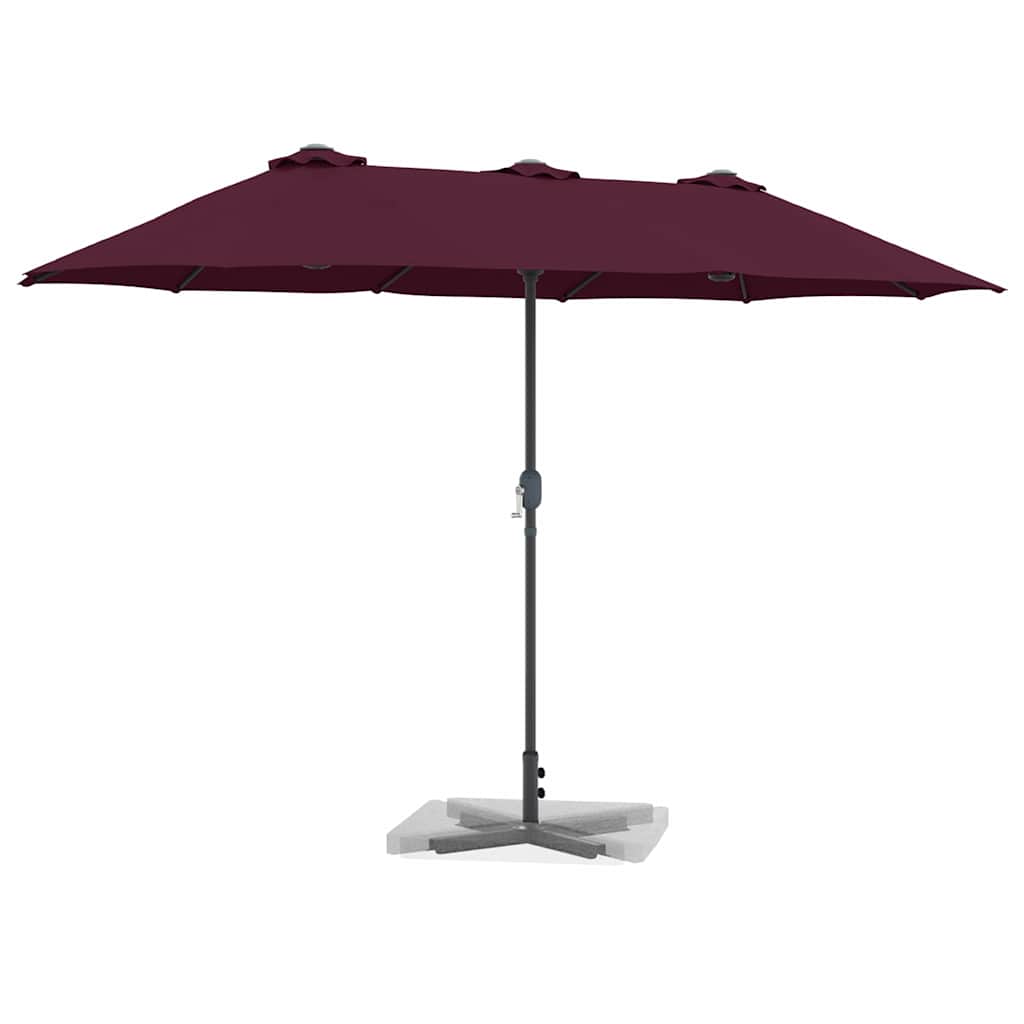 Tuinparasol Bordeaux Rood 370 x 197 x 239 cm is nu te koop bij PeponiXL, paradijselijk wonen!