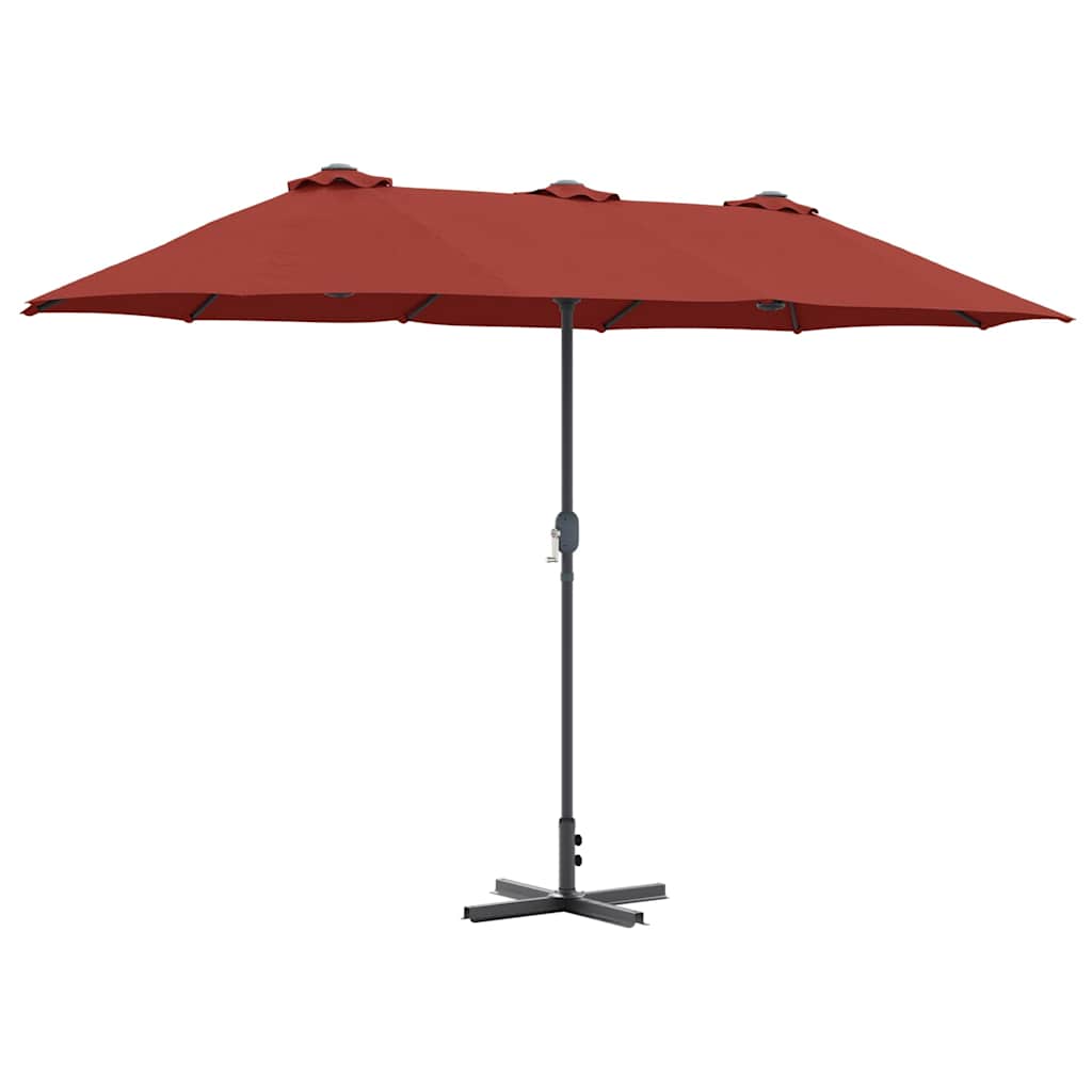 Tuinparasol Terracotta 370 x 197 x 239 cm is nu te koop bij PeponiXL, paradijselijk wonen!