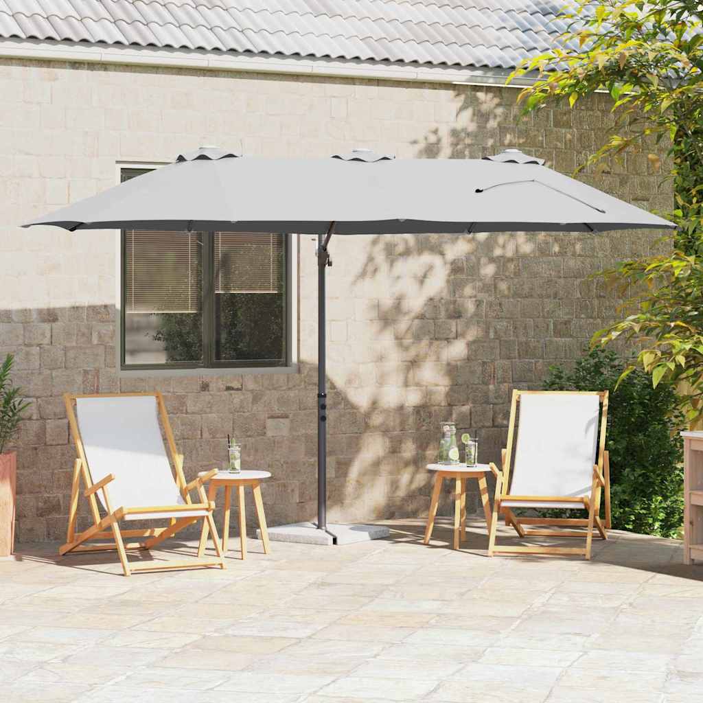 Parasol Zand 372 x 198 x 243 cm Polyester en Aluminium is nu te koop bij PeponiXL, paradijselijk wonen!
