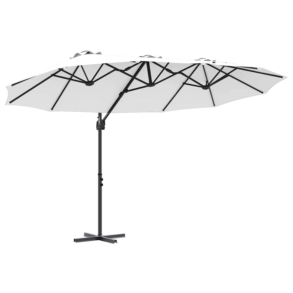 Parasol Zand 372 x 198 x 243 cm Polyester en Aluminium is nu te koop bij PeponiXL, paradijselijk wonen!