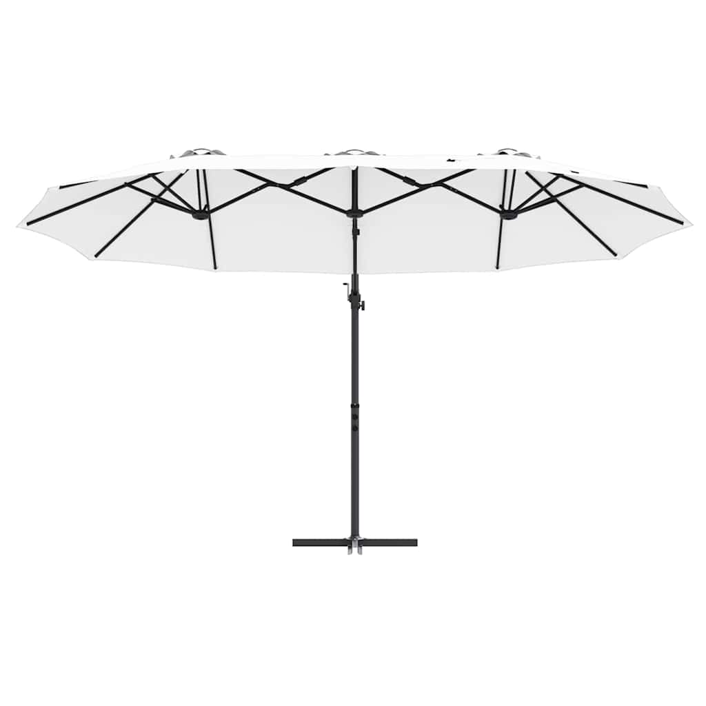 Parasol Zand 372 x 198 x 243 cm Polyester en Aluminium is nu te koop bij PeponiXL, paradijselijk wonen!