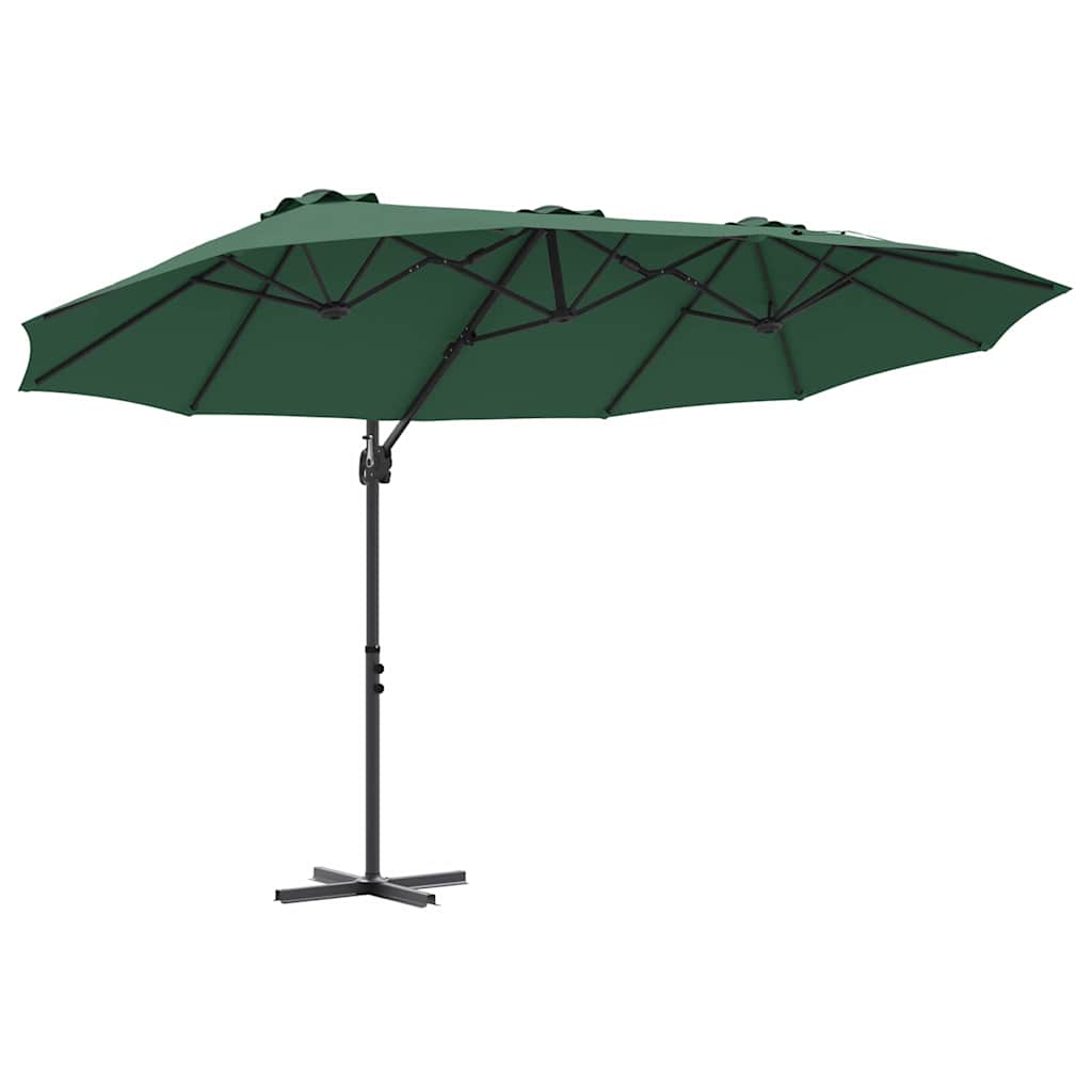 Parasol Groen 372 x 198 x 243 cm Polyester en Aluminium is nu te koop bij PeponiXL, paradijselijk wonen!