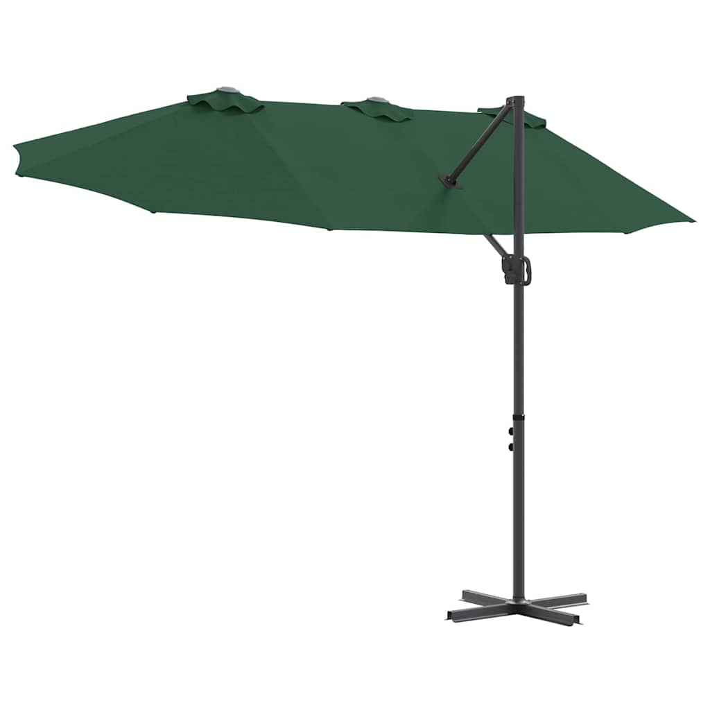 Parasol Groen 372 x 198 x 243 cm Polyester en Aluminium is nu te koop bij PeponiXL, paradijselijk wonen!