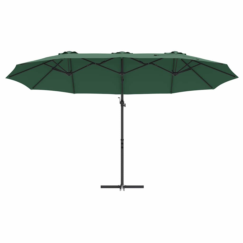 Parasol Groen 372 x 198 x 243 cm Polyester en Aluminium is nu te koop bij PeponiXL, paradijselijk wonen!