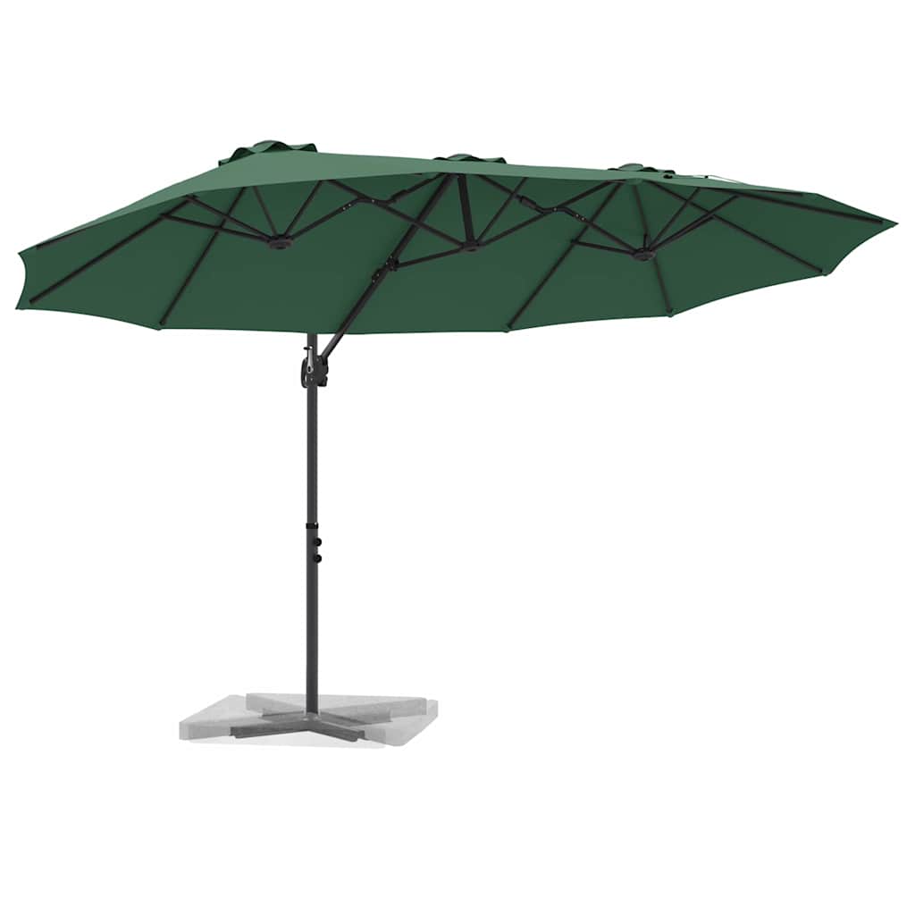 Parasol Groen 372 x 198 x 243 cm Polyester en Aluminium is nu te koop bij PeponiXL, paradijselijk wonen!