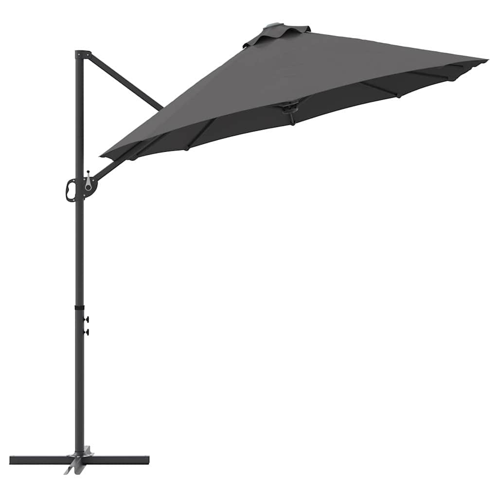 Parasol Antraciet 372 x 198 x 243 cm Polyester en Aluminium is nu te koop bij PeponiXL, paradijselijk wonen!