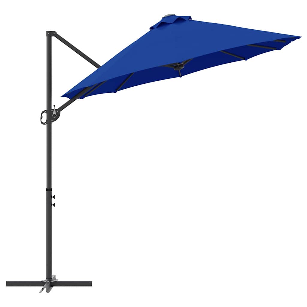Parasol Azurblauw 372 x 198 x 243 cm Polyester en Aluminium is nu te koop bij PeponiXL, paradijselijk wonen!