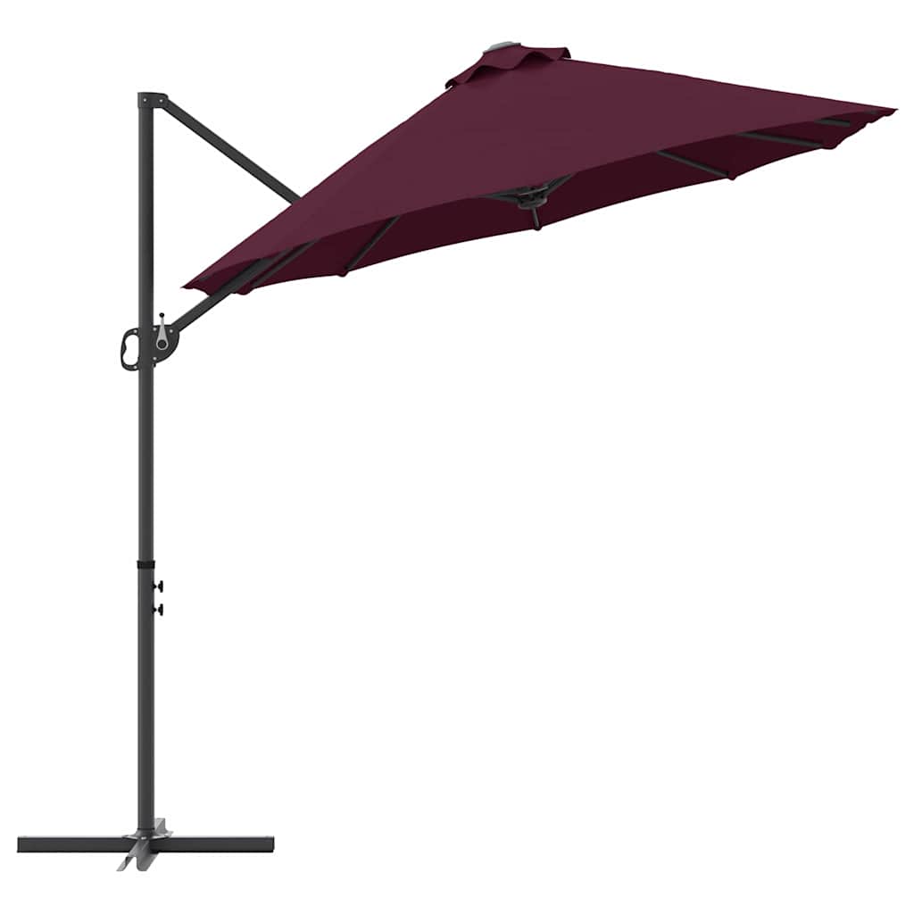 Parasol Bordeaux Rood 372 x 198 x 243 cm Polyester en Aluminium is nu te koop bij PeponiXL, paradijselijk wonen!