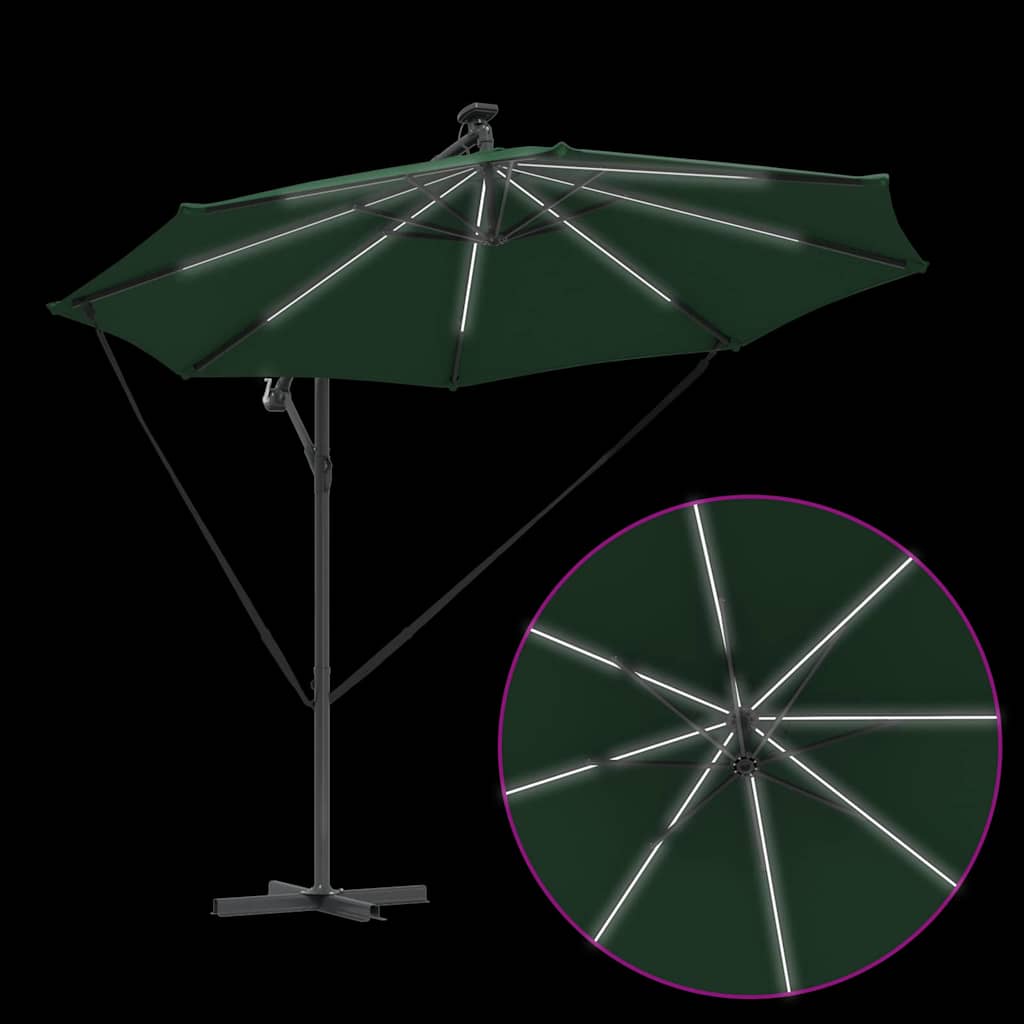 Parasol Groen 294 x 294 x 248 cm Polyester en Aluminium is nu te koop bij PeponiXL, paradijselijk wonen!