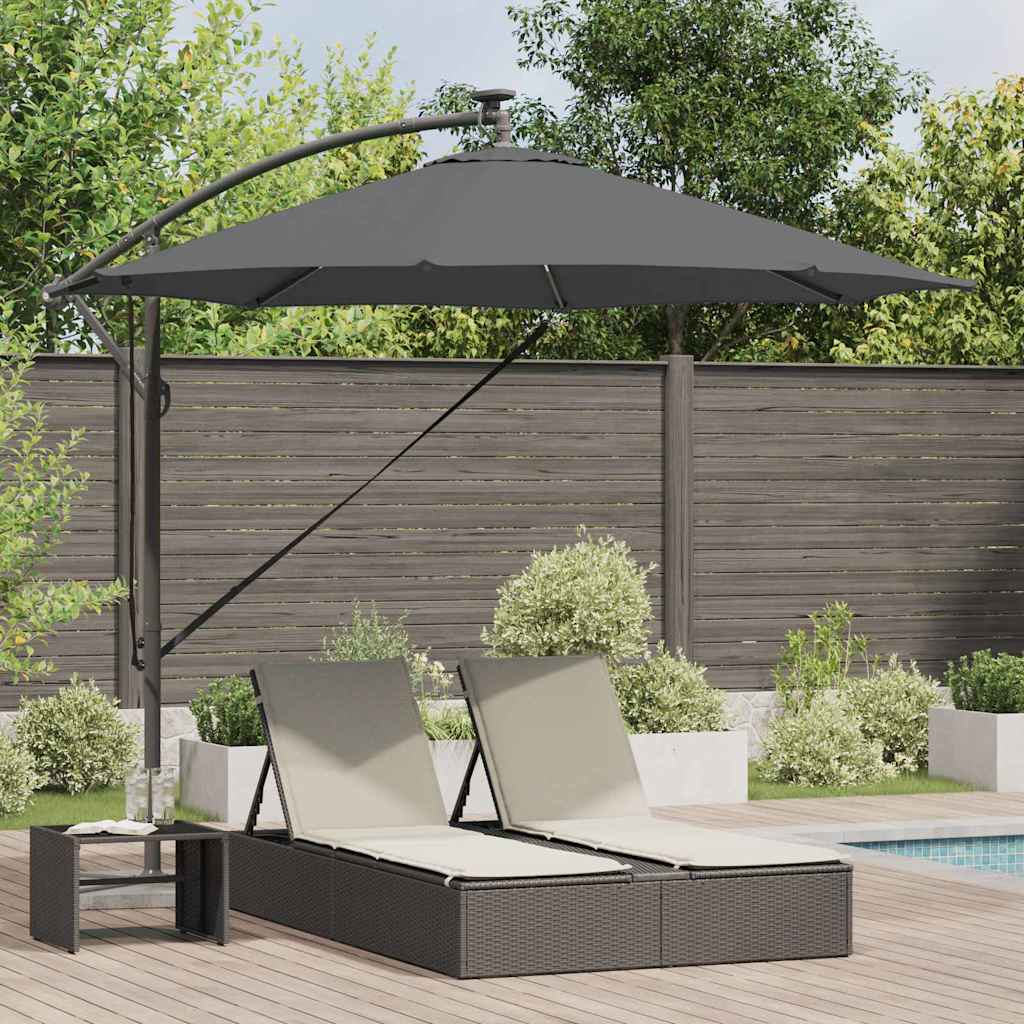 Parasol Antraciet 294 x 294 x 248 cm Polyester en Aluminium is nu te koop bij PeponiXL, paradijselijk wonen!