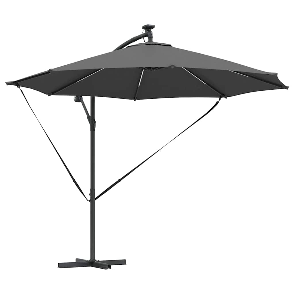 Parasol Antraciet 294 x 294 x 248 cm Polyester en Aluminium is nu te koop bij PeponiXL, paradijselijk wonen!
