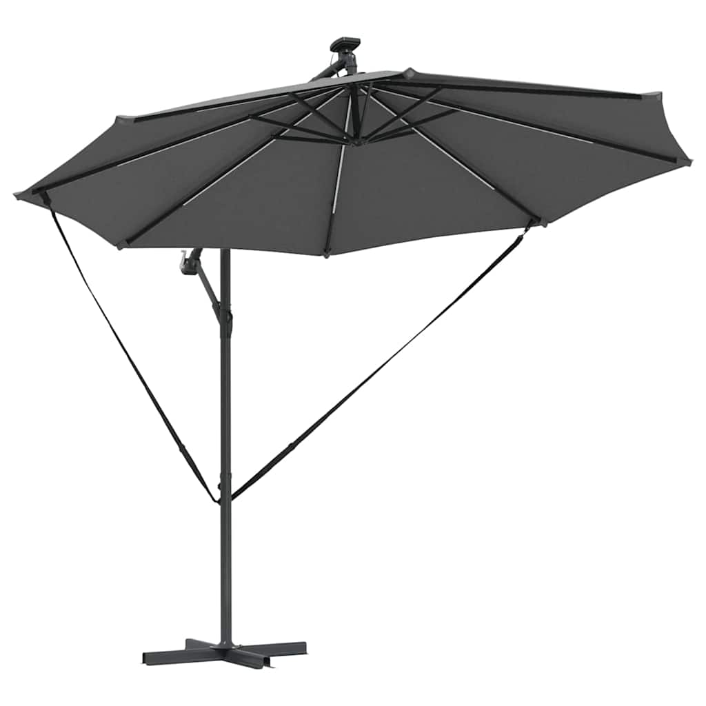 Parasol Antraciet 294 x 294 x 248 cm Polyester en Aluminium is nu te koop bij PeponiXL, paradijselijk wonen!