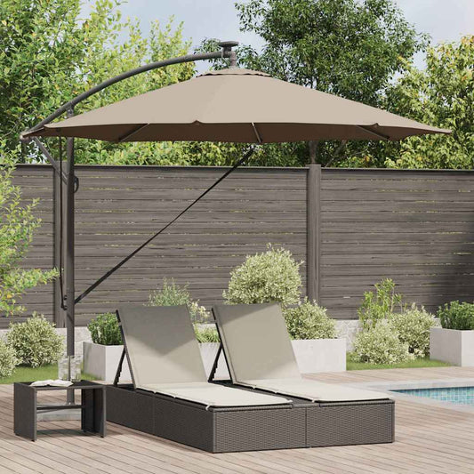 Parasol Taupe 294 x 294 x 248 cm Polyester en Aluminium is nu te koop bij PeponiXL, paradijselijk wonen!